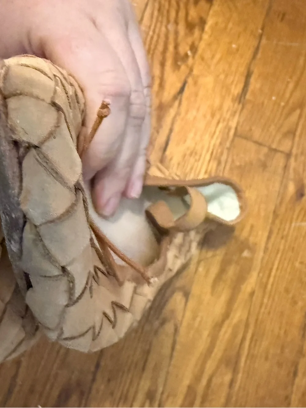 Loeffler Randall Leonie Woven Flats in honey!